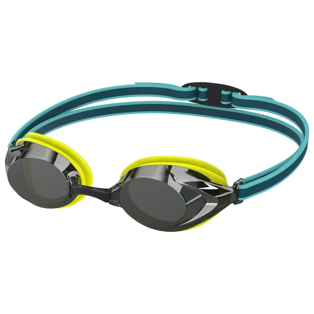 Speedo Junior Vanquisher 3.0 Mirrored Hyper Yellow Smoke Silver