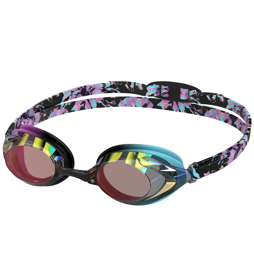 Speedo Junior Vanquisher 3.0 Mirrored Ltd. Neon Jelly Wave Tie Dye