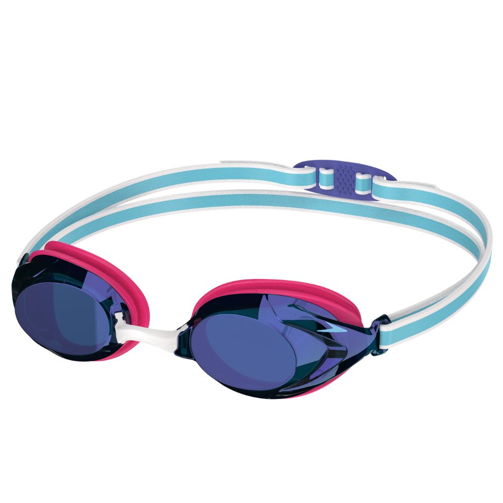 Speedo Junior Vanquisher 3.0 Mirrored Punchy Pink Cobalt Iris