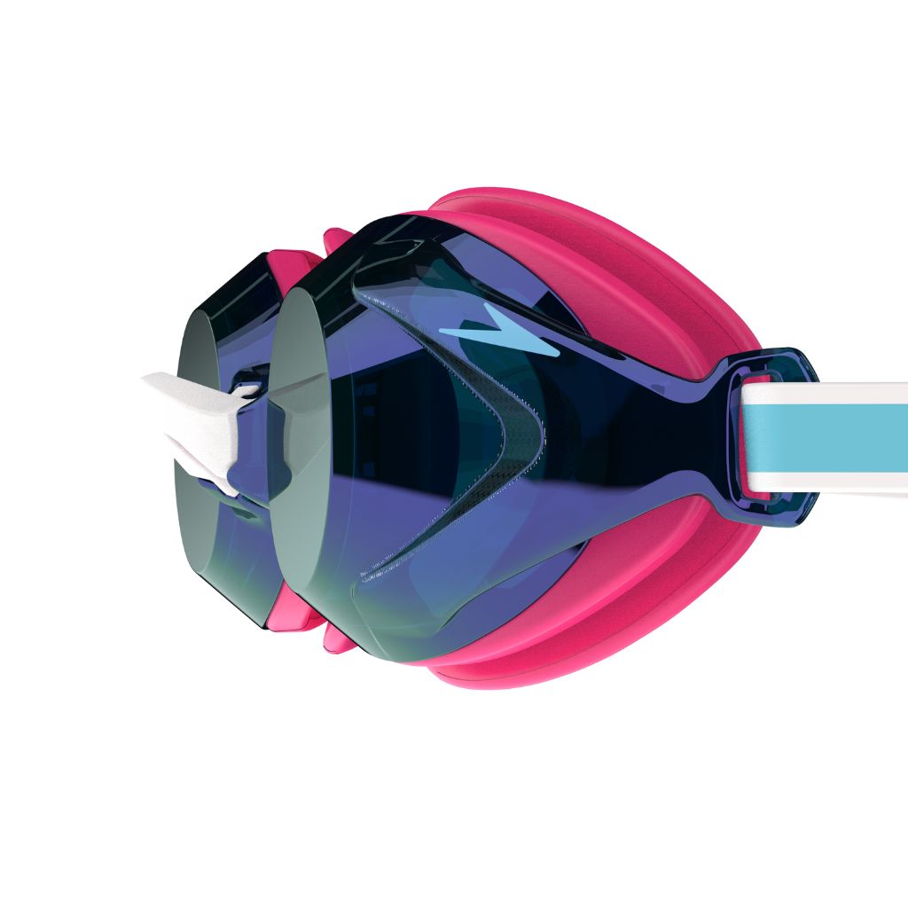 Speedo Junior Vanquisher 3.0 Mirrored Punchy Pink Cobalt Iris