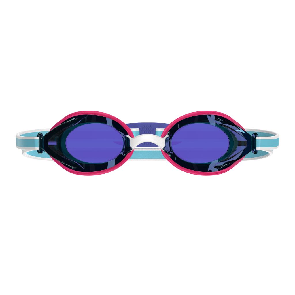 Speedo Junior Vanquisher 3.0 Mirrored Punchy Pink Cobalt Iris