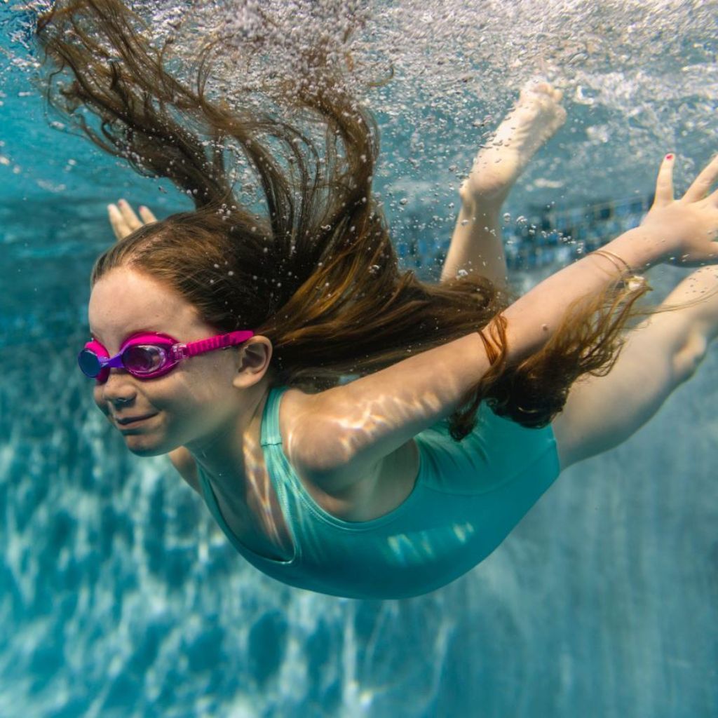 Speedo Kids Skoogle Blue Yellow Splash Tie Dye