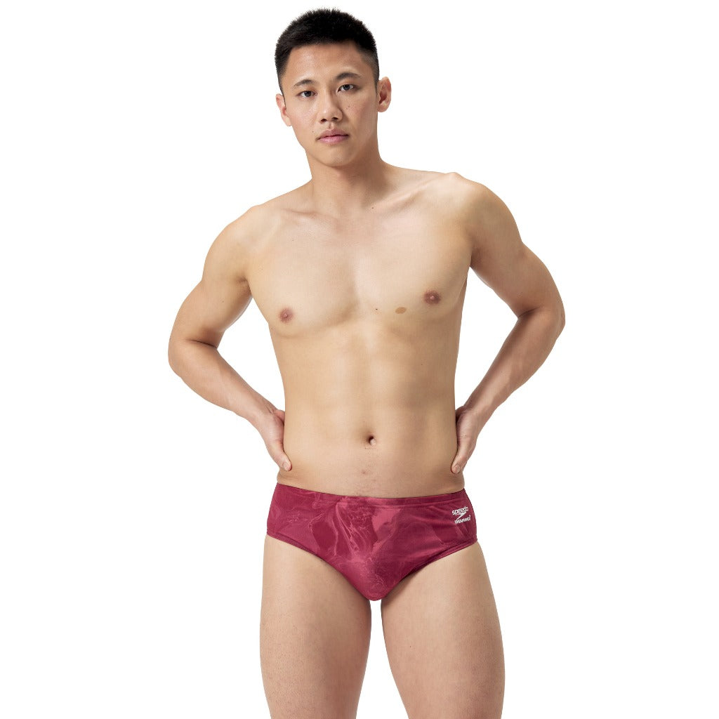 Speedo Lunar Storm Brief Maroon