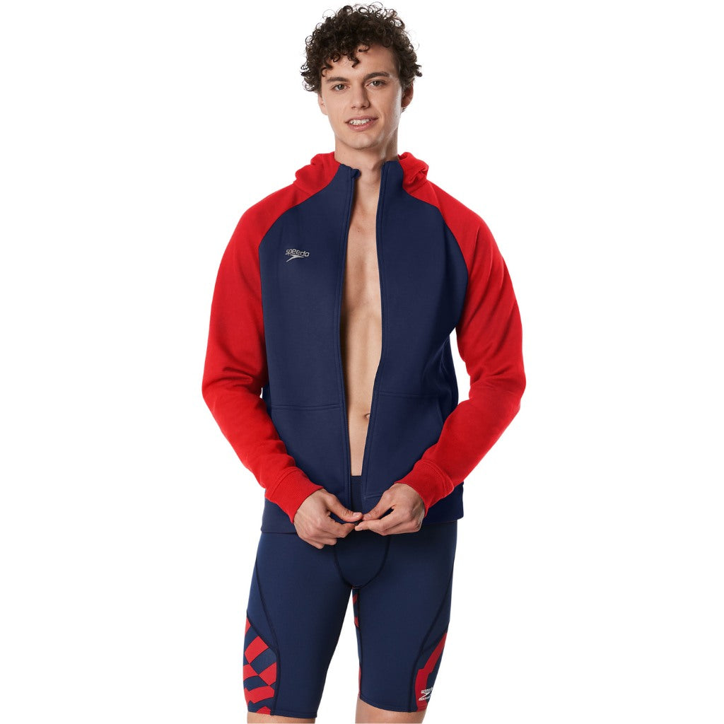 Speedo Men&#39;s Team Jacket Red