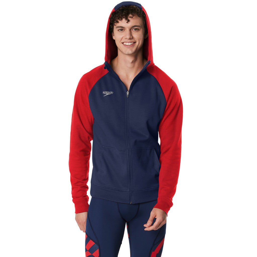 Speedo Men&#39;s Team Jacket Red