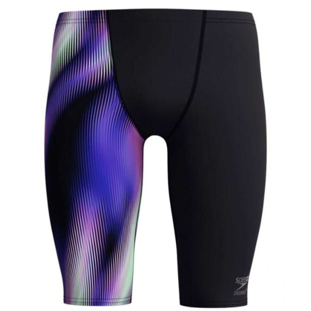 Speedo One Leg Printed Jammer Blurry Lines