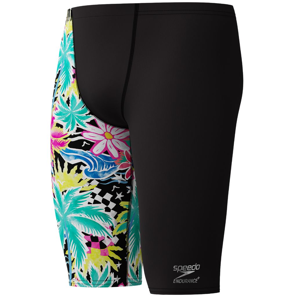 Speedo One Leg Printed Jammer Tropicana Black