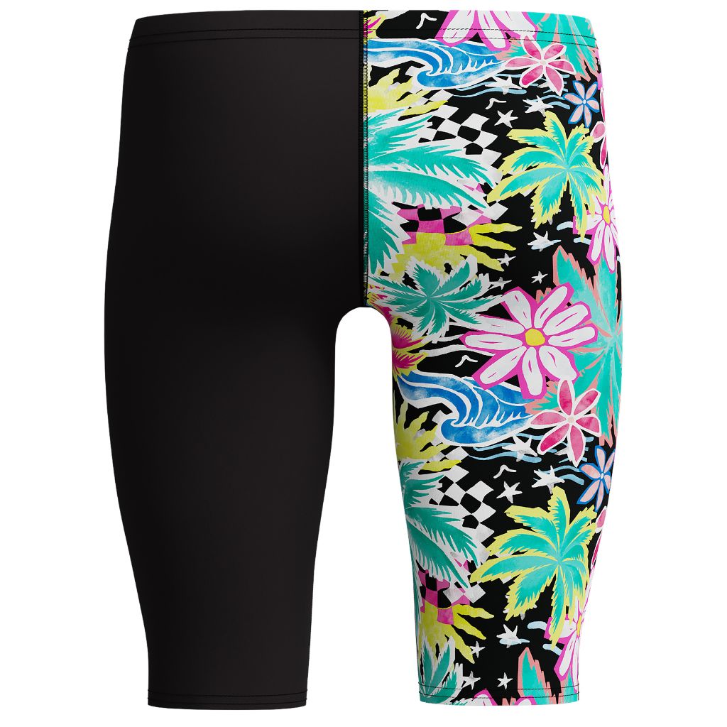 Speedo One Leg Printed Jammer Tropicana Black