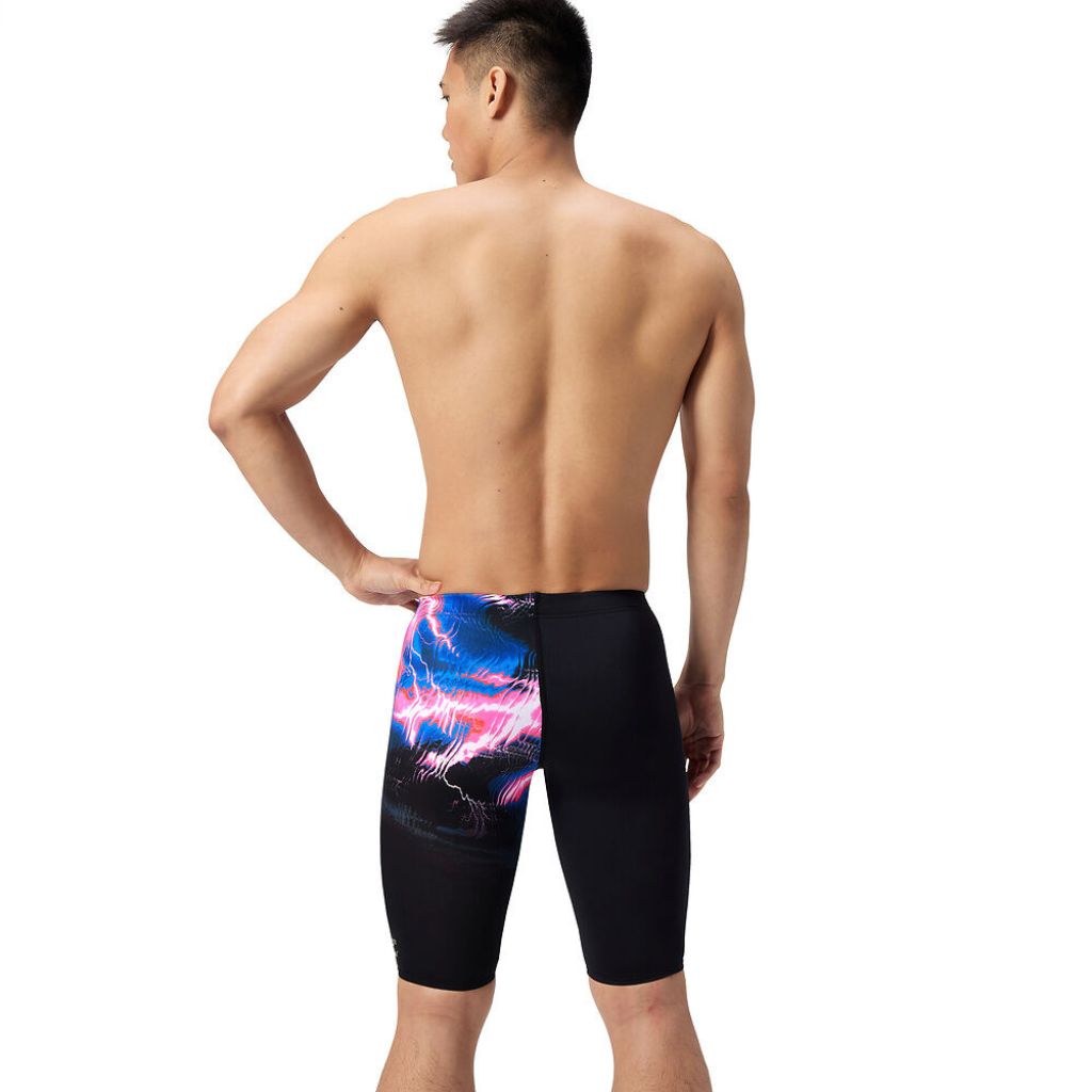 Speedo Placement Printed Jammer Electro Static Black
