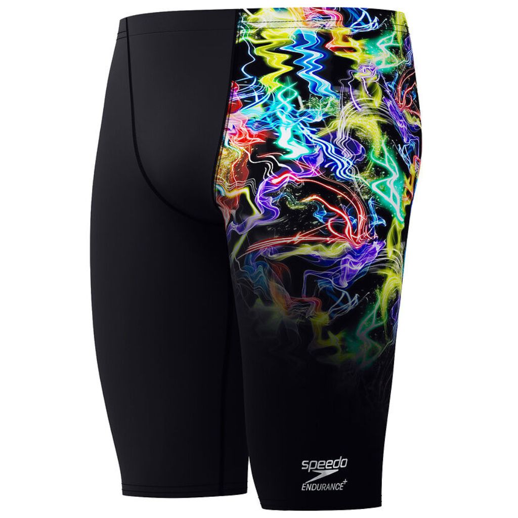 Speedo Placement Printed Jammer Static Volta Black