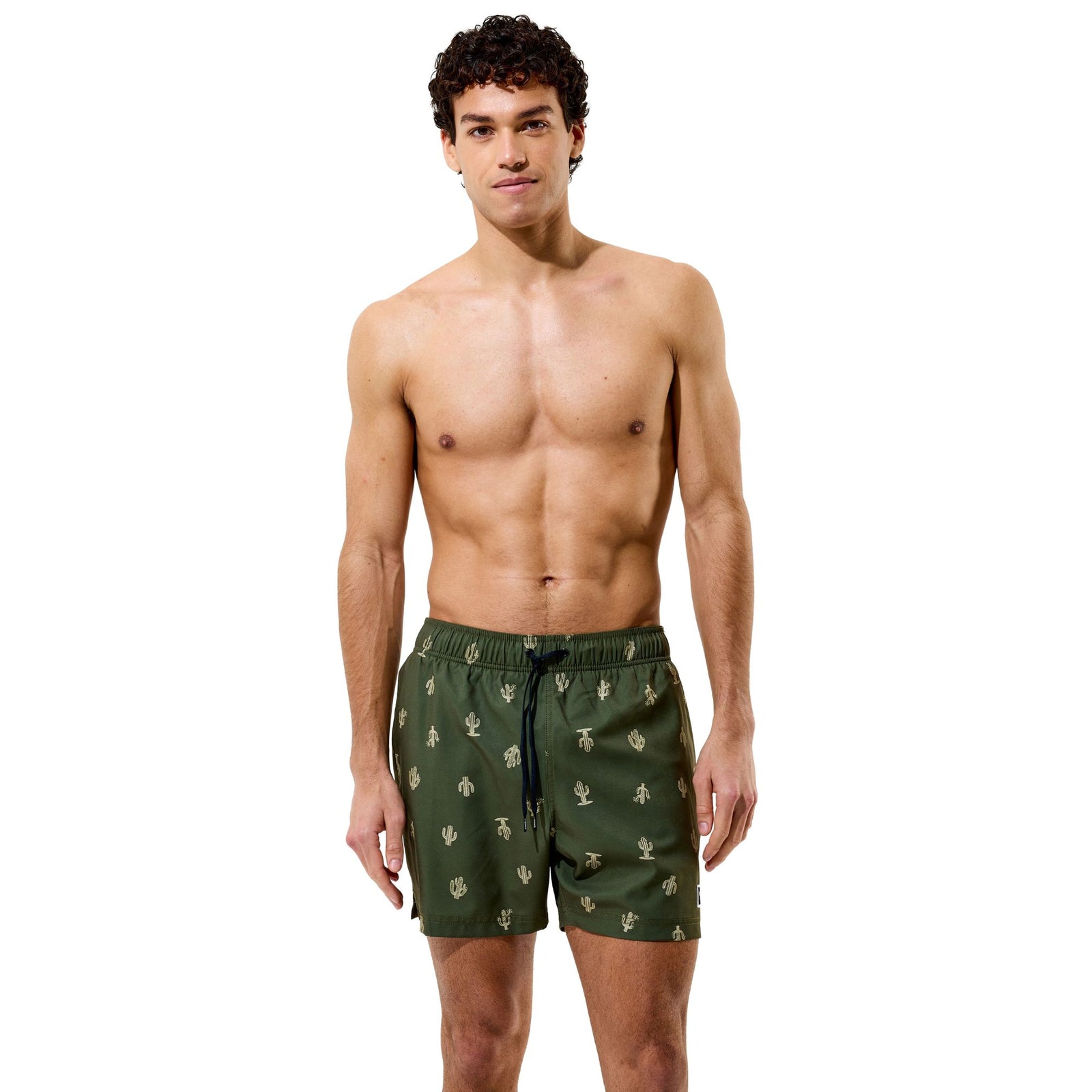 Speedo Print Redondo Edge Swim Short Deep Olive