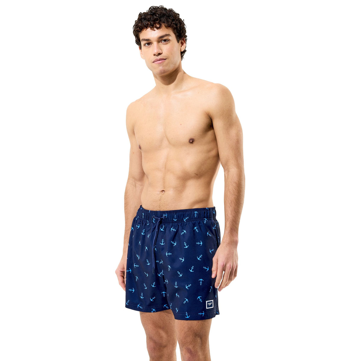Speedo Print Redondo Edge Swim Short Peacoat
