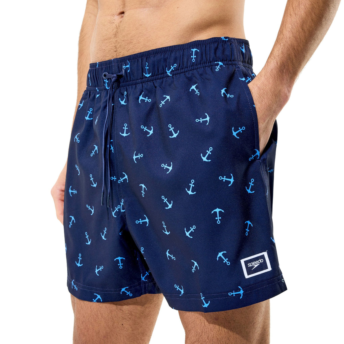 Speedo Print Redondo Edge Swim Short Peacoat