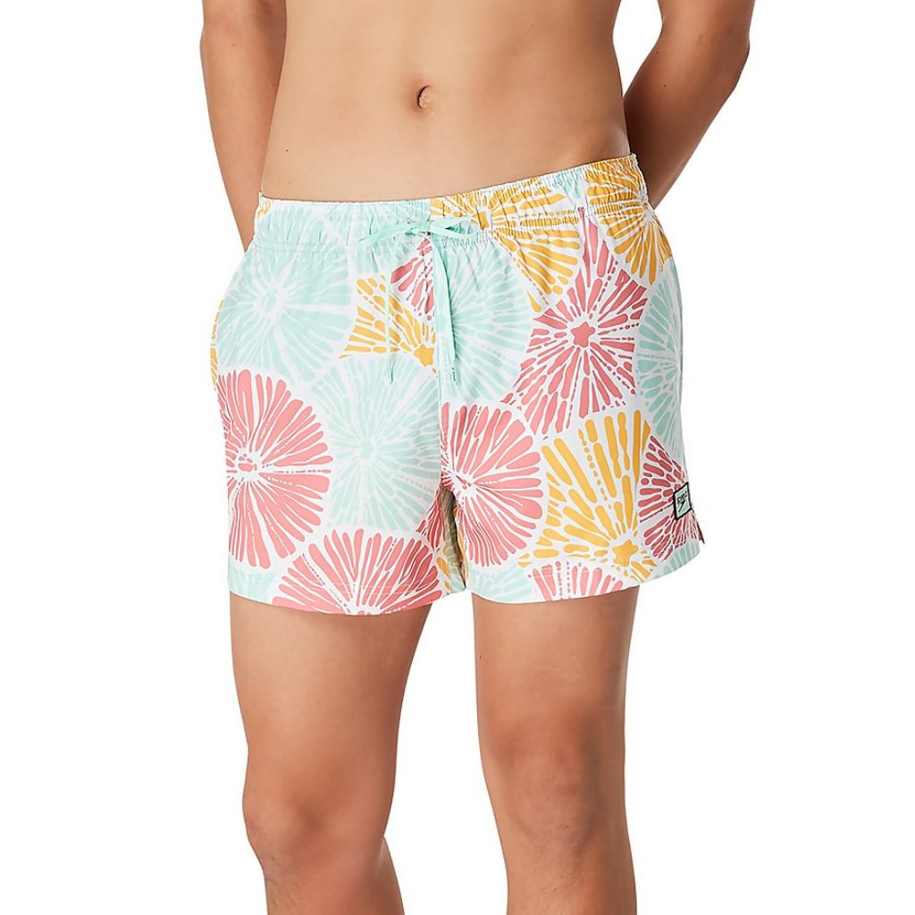 Speedo Print Redondo Edge Volley 14inch Ocean Burst Passion Fruit