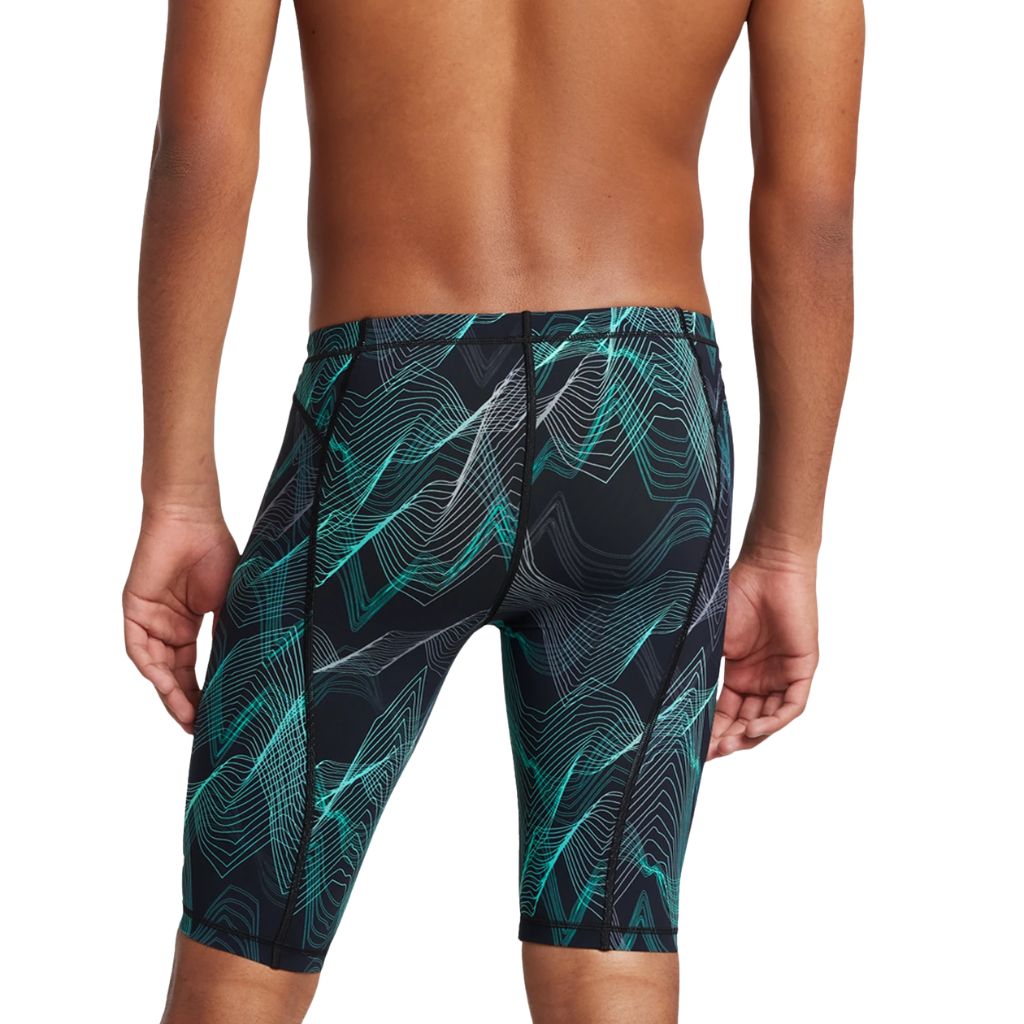 Speedo Print Vanquisher Jammer Turquoise