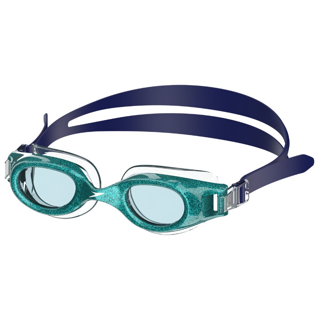 Speedo Printed Junior Hydrospex Sparkly Teal Swim Goggle
