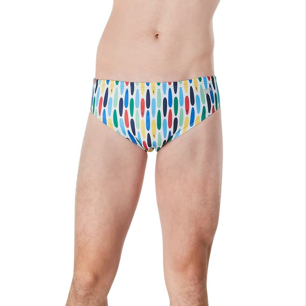 Speedo Printed One Brief Bright White