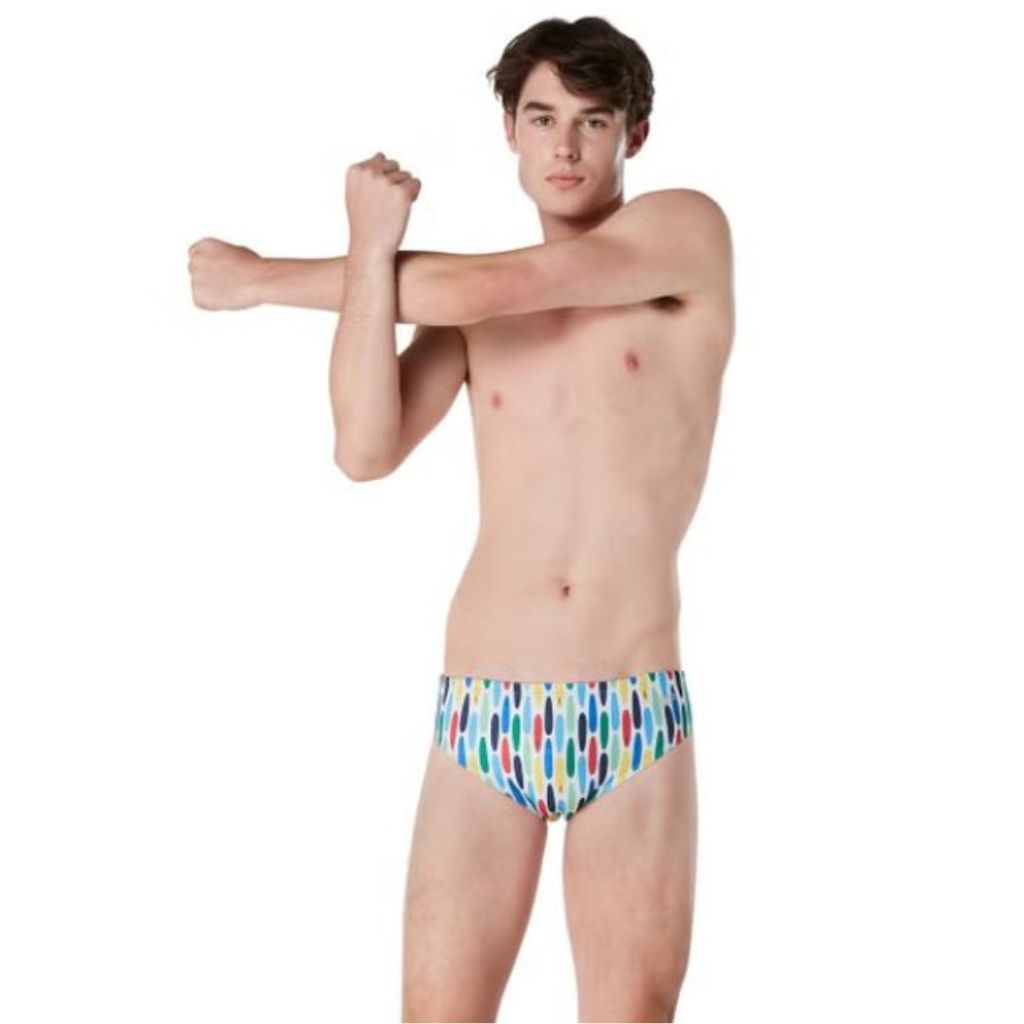 Speedo Printed One Brief Bright White