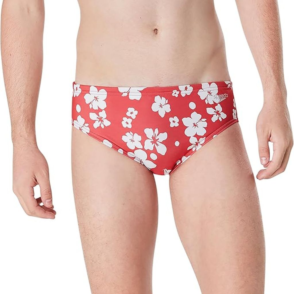 Speedo Printed One Brief High Risk Red
