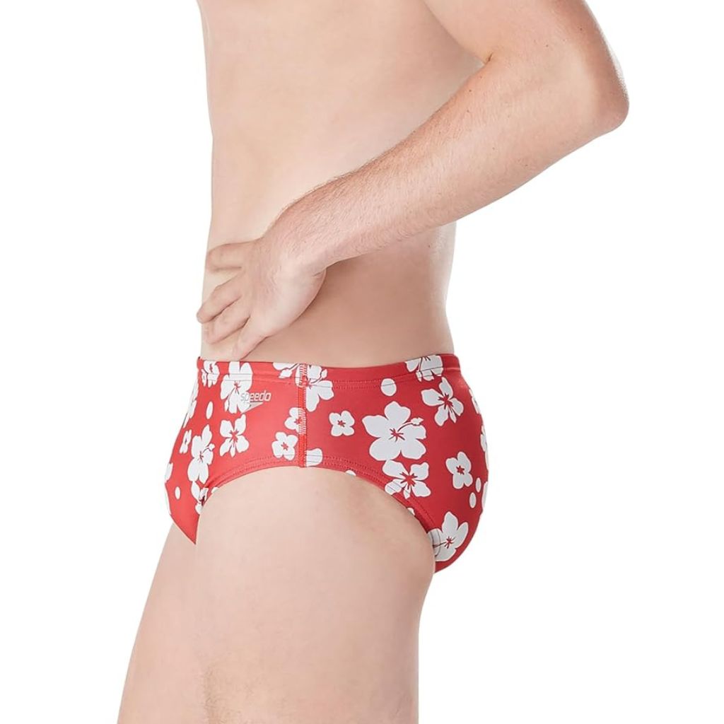 Speedo Printed One Brief High Risk Red