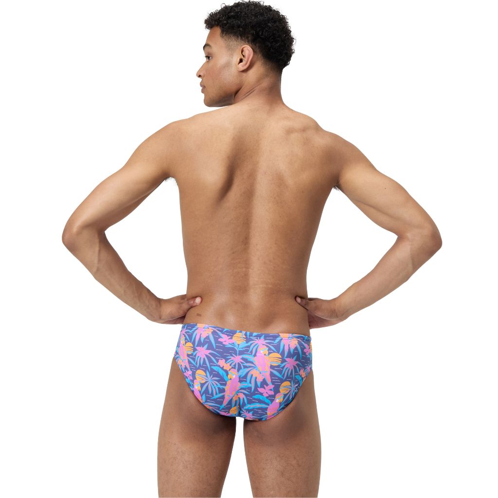 Speedo Printed One Brief Parrot Party Hapuna Blue