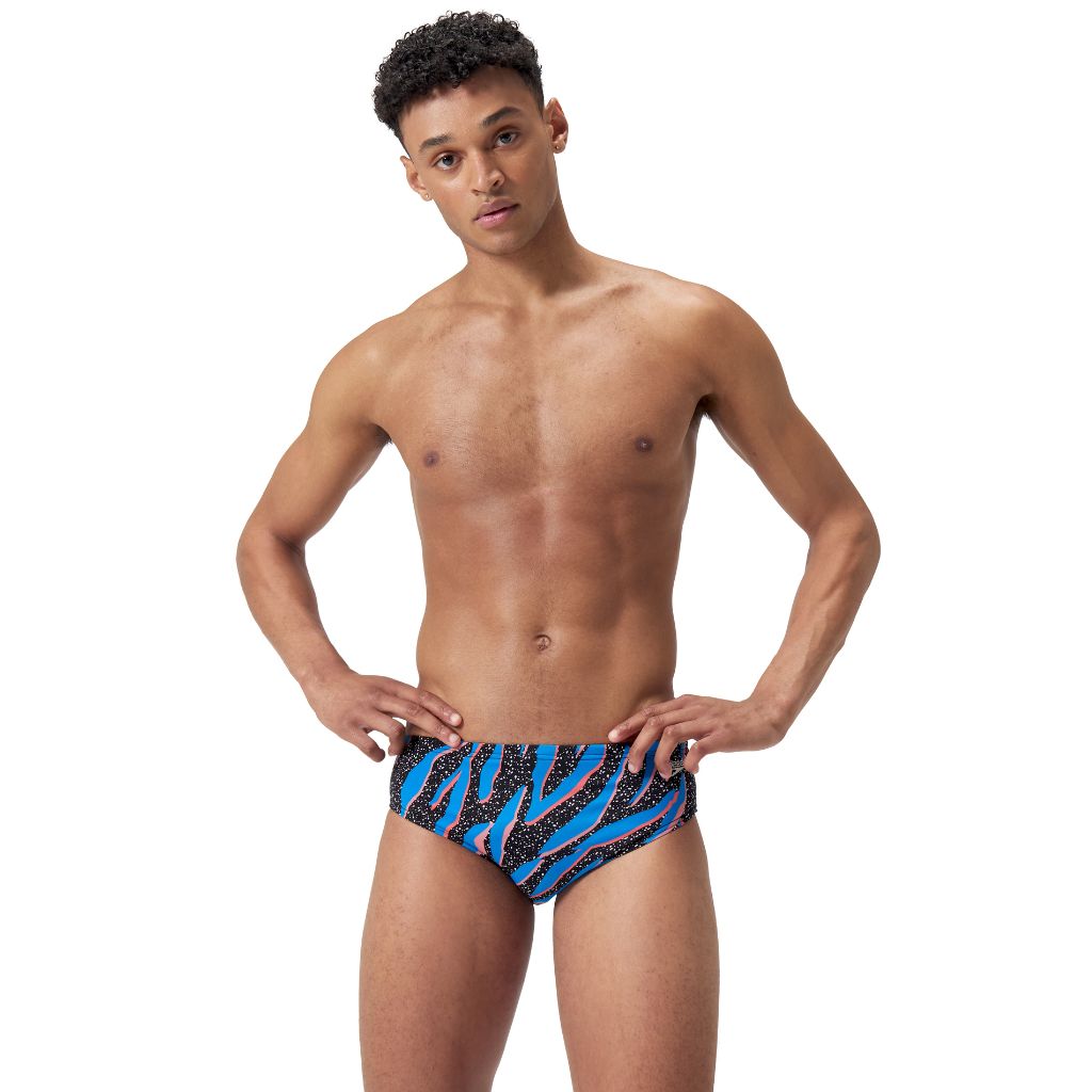 Speedo Printed One Brief Space Tiger Punch Blue