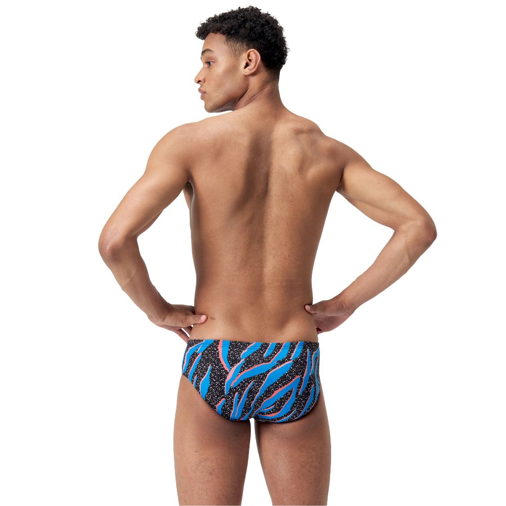 Speedo Printed One Brief Space Tiger Punch Blue