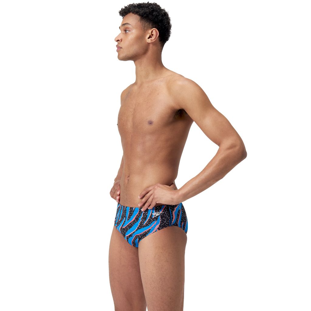 Speedo Printed One Brief Space Tiger Punch Blue