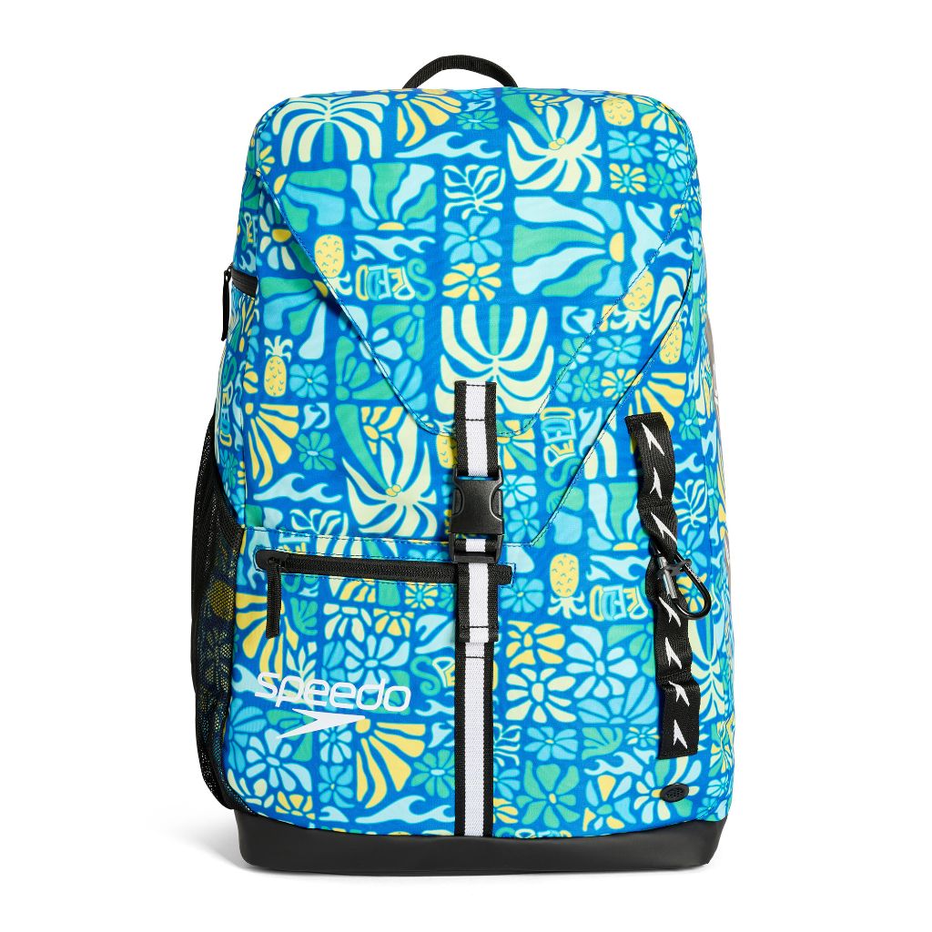 Speedo Printed Team Bag 35L Summer Stamp Deep Sapphire