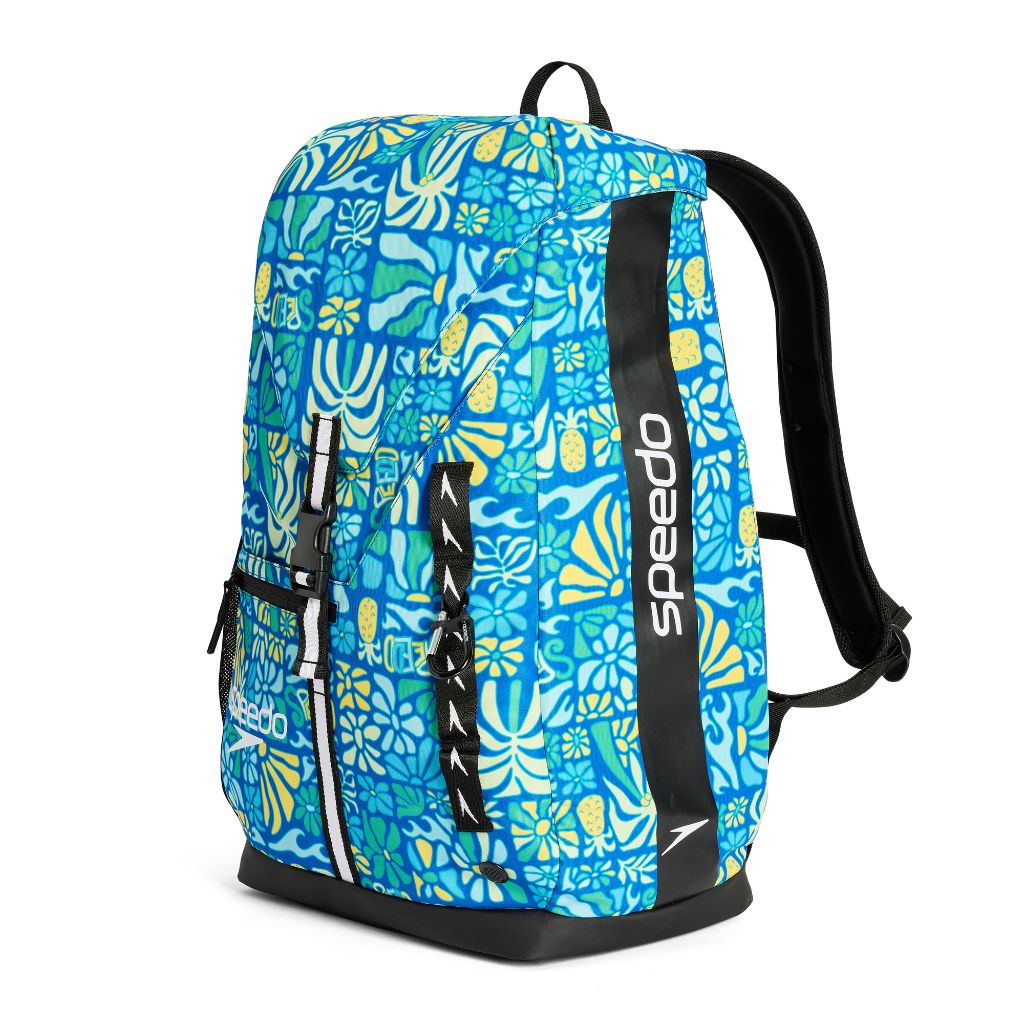 Speedo Printed Team Bag 35L Summer Stamp Deep Sapphire