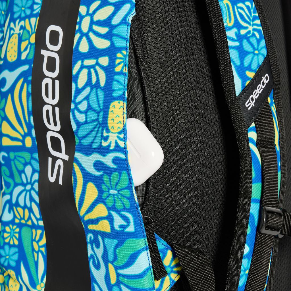 Speedo Printed Team Bag 35L Summer Stamp Deep Sapphire