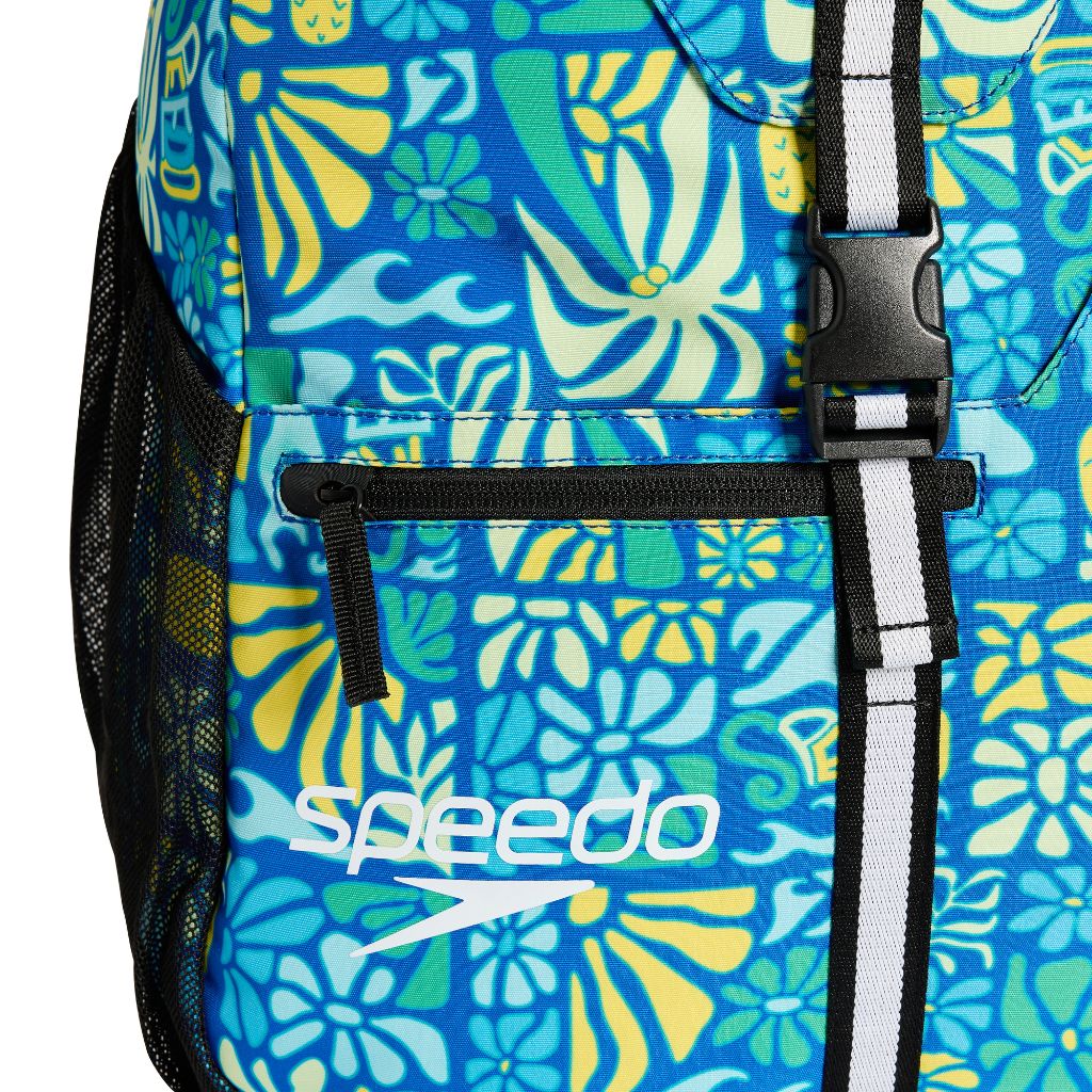 Speedo Printed Team Bag 35L Summer Stamp Deep Sapphire