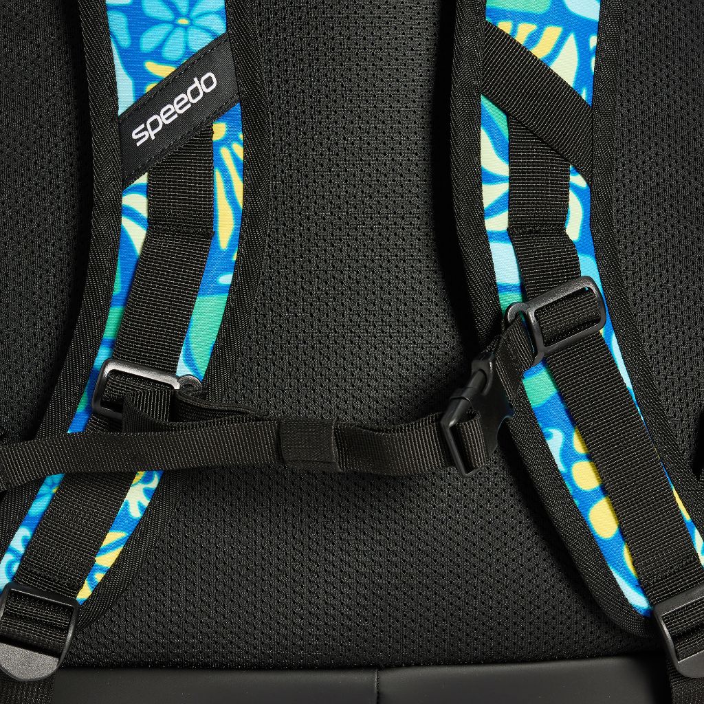 Speedo Printed Team Bag 35L Summer Stamp Deep Sapphire
