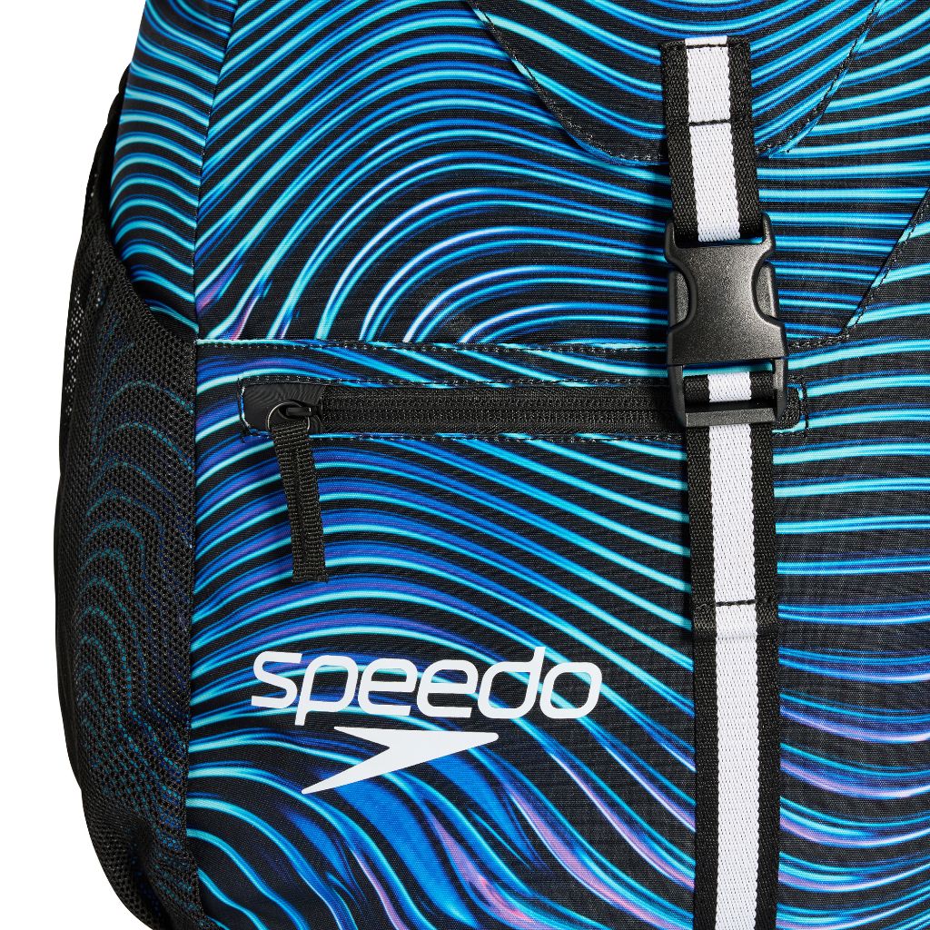 Speedo Printed Team Bag 35L Tideway Deep Sapphire