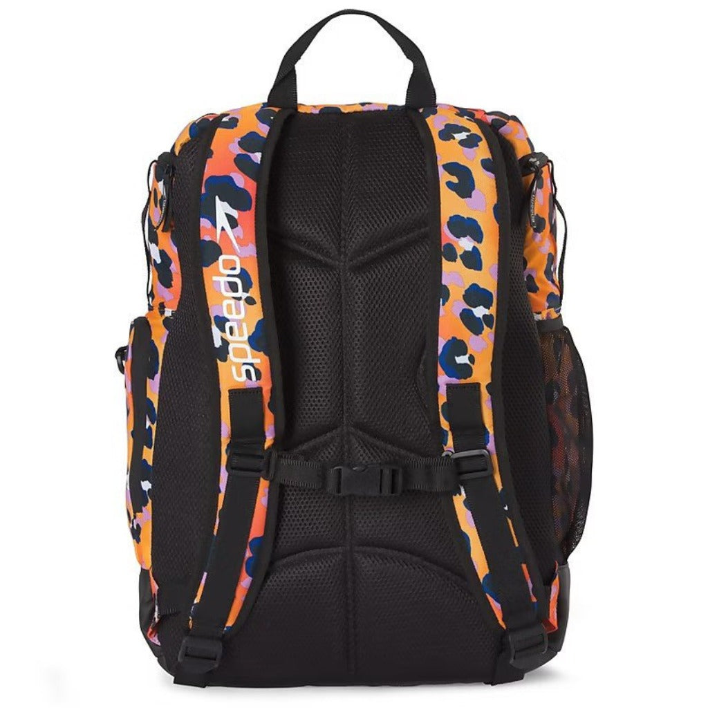 Speedo Printed Teamster Backpack - Cheetah Orange Pop