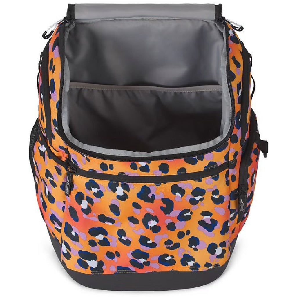 Speedo Printed Teamster Backpack - Cheetah Orange Pop