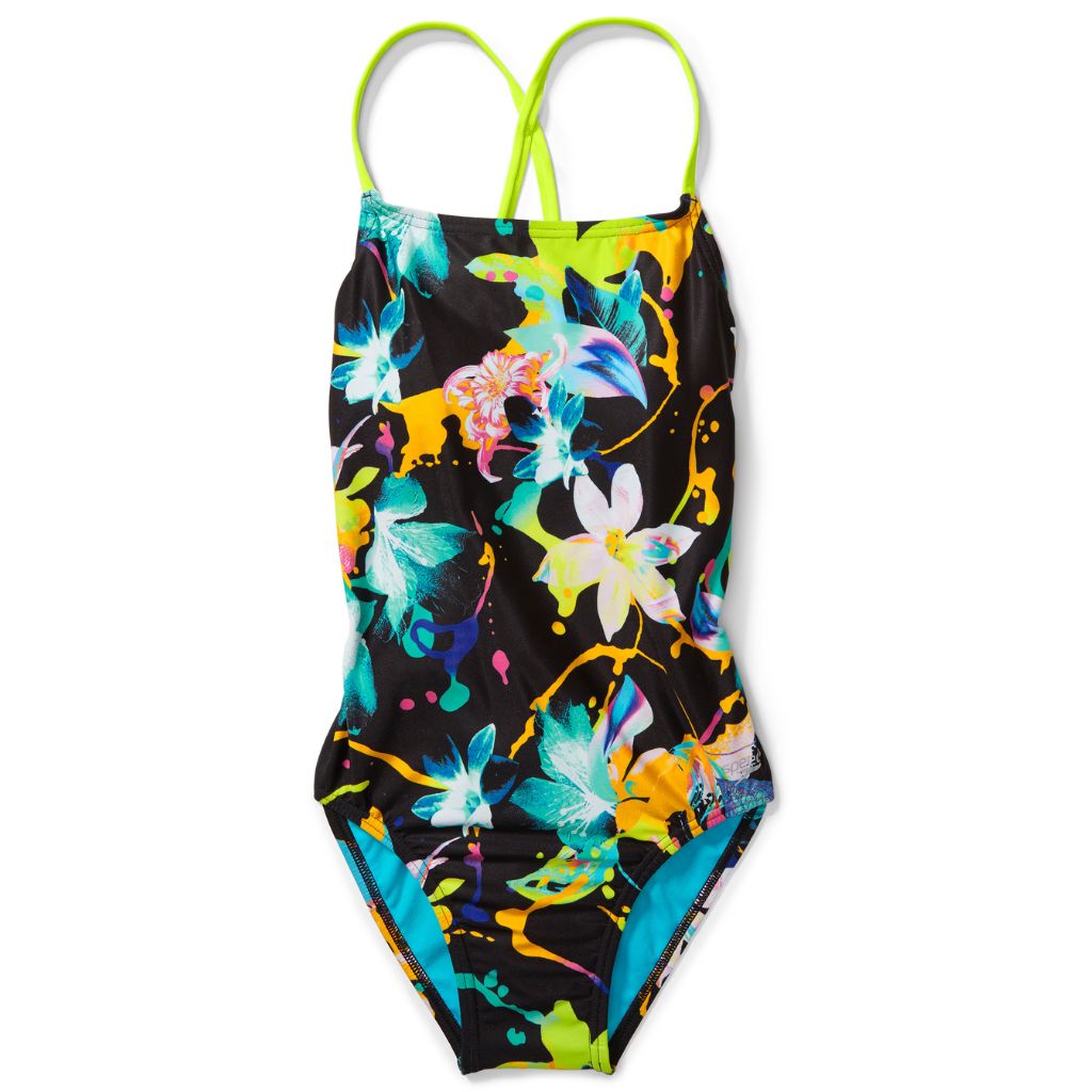 Speedo Print Tie Back Black
