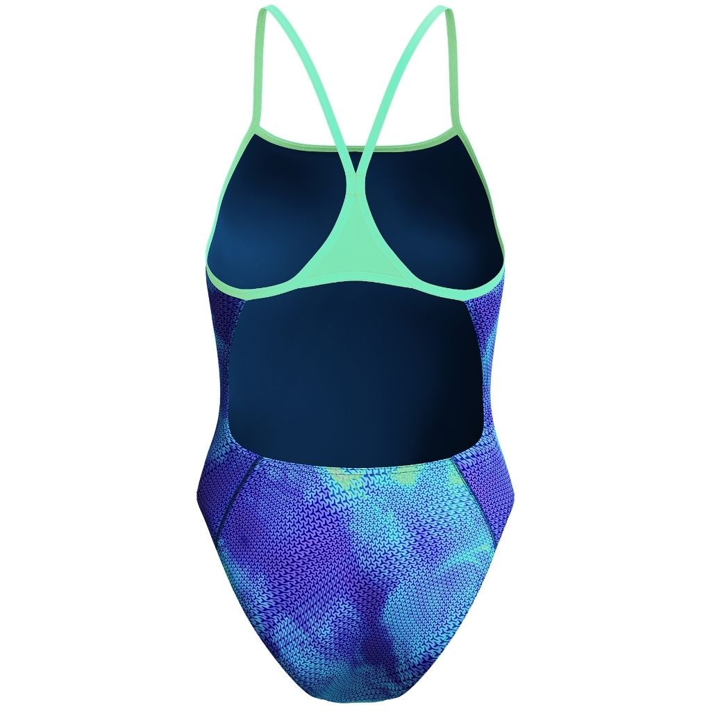 Speedo Printed Turnback Under Current Sugar Blue