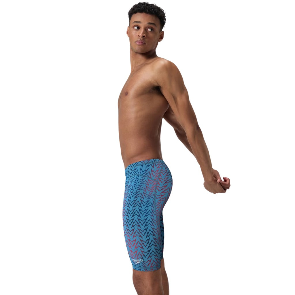 Speedo Printed Vanquisher Jammer Denticle Picton Blue