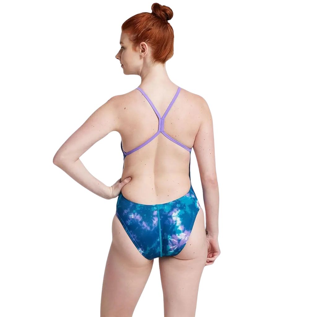 Speedo Printed One Back Miami Lilac