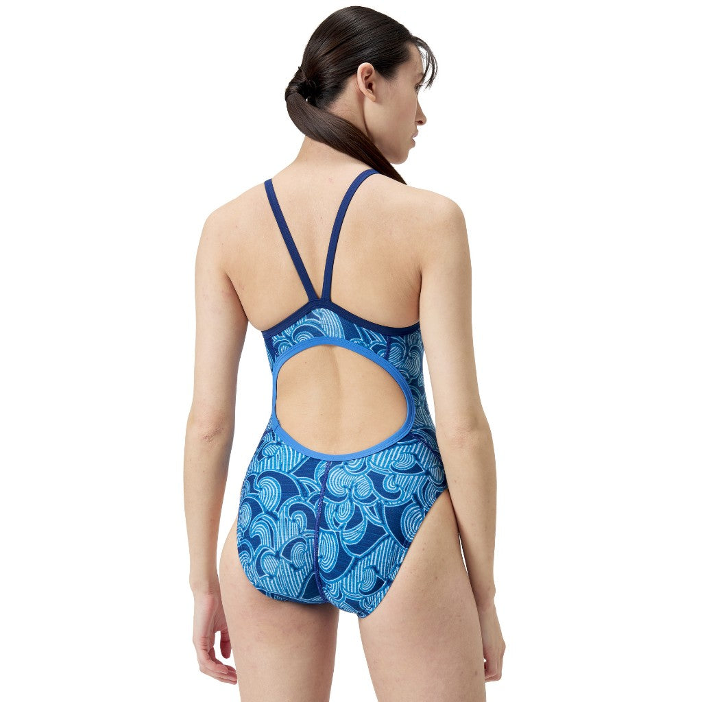 Speedo Printed Propel Back Sea Stripe