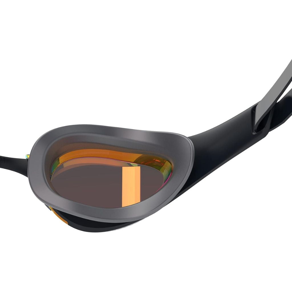 Speedo Fastskin Pure Focus Mirrored Black Cool Grey Ruby