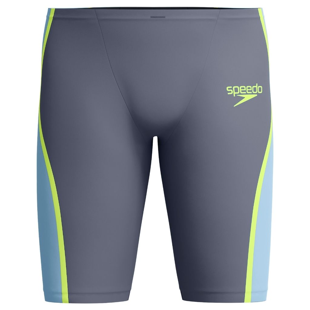 Speedo LZR Pure Intent 2.0 Jammer Grey Lead Acadia Blue Hyper Yellow