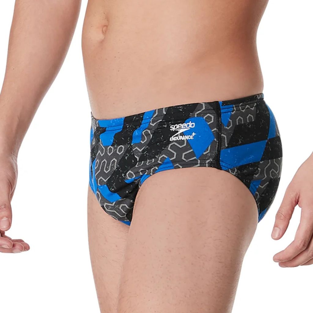 Speedo Ruse Block Brief Blue