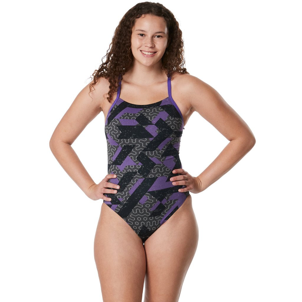 Speedo Flyback Ruse Blocks Purple