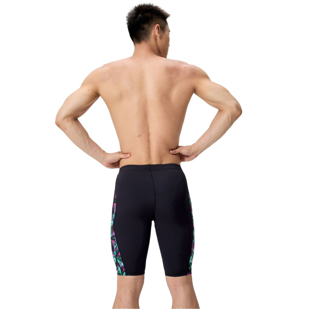 Speedo Side Spliced Jammer Firework Burst Black