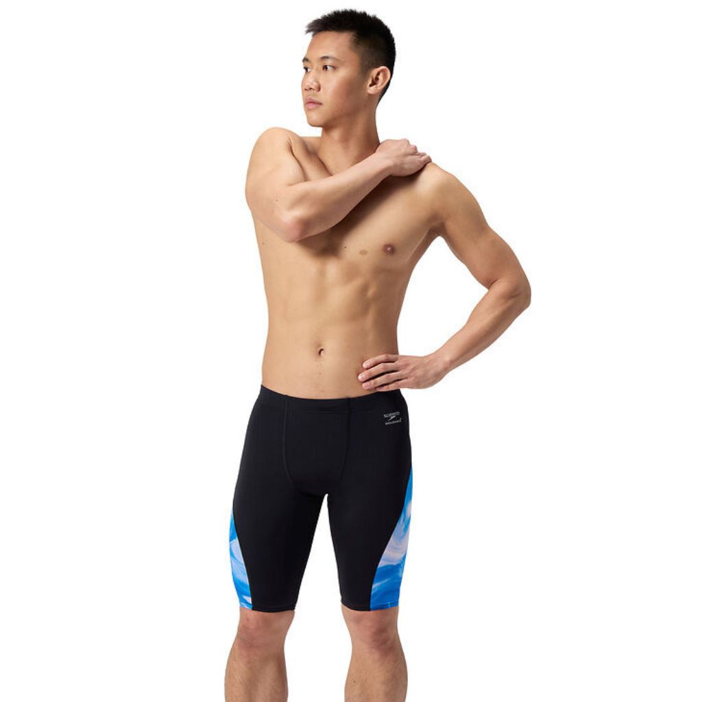 Speedo Side Spliced Jammer Ocean Wash Black