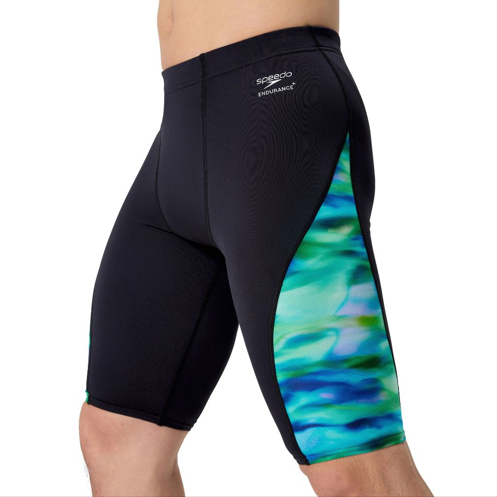 Speedo Side Spliced Jammer Sunset Grove Black