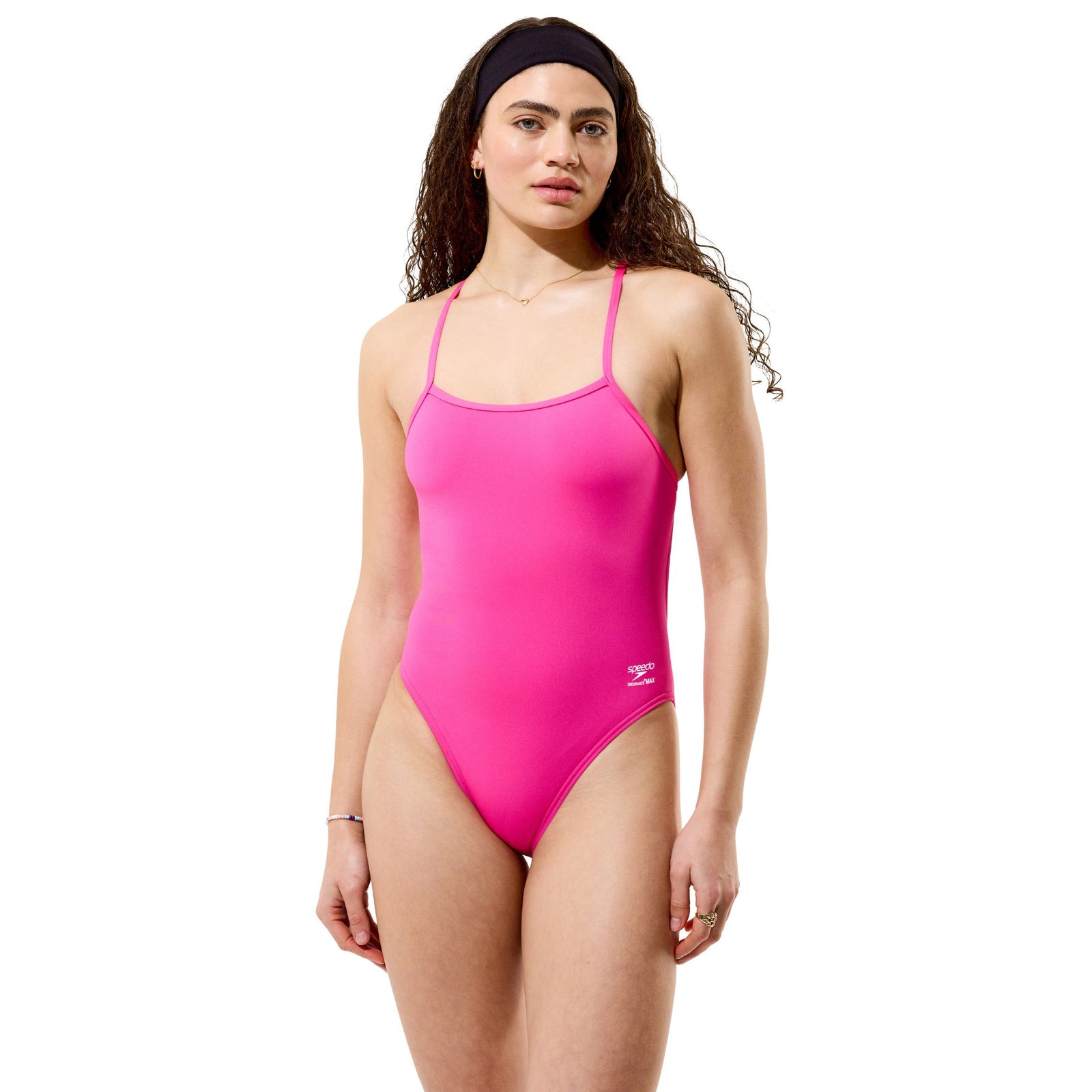 Speedo Solid Endurance X V-Back Flare Pink