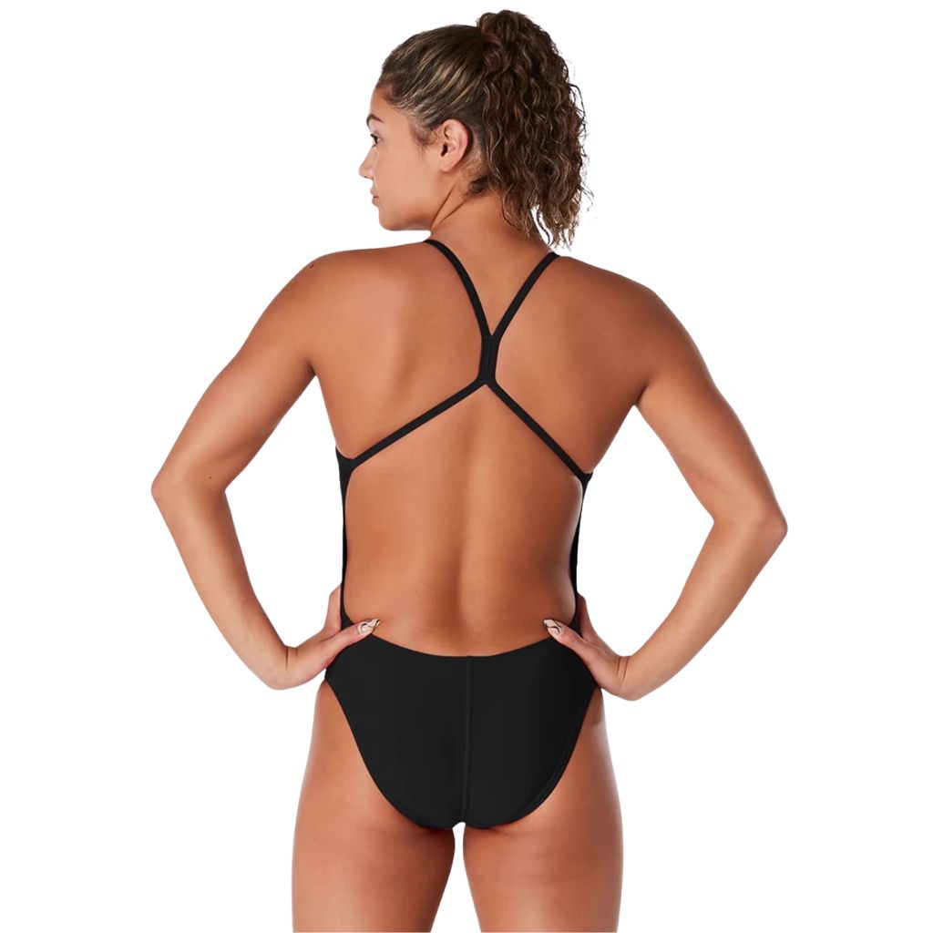Speedo Solid One Back Black